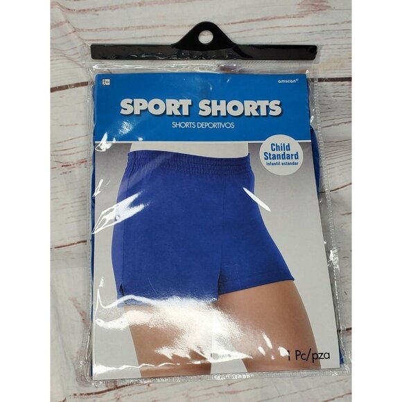 Amscan Blue Children Sports Shorts Up To Size 10 | Vibrant Kids Athletic Short - Picture 10 of 12